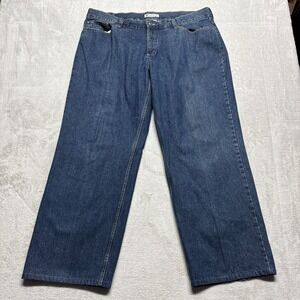 Columbia Jeans 40x30 Med Wash‎ Blue Denim Pockets Straight Wide Leg Outdoor